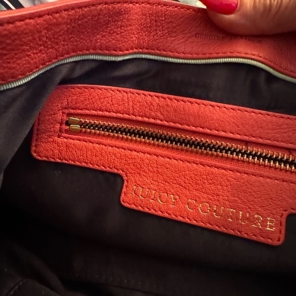 Juicy couture pink vintage lather handbag lots of compartment - Picture 6 of 9